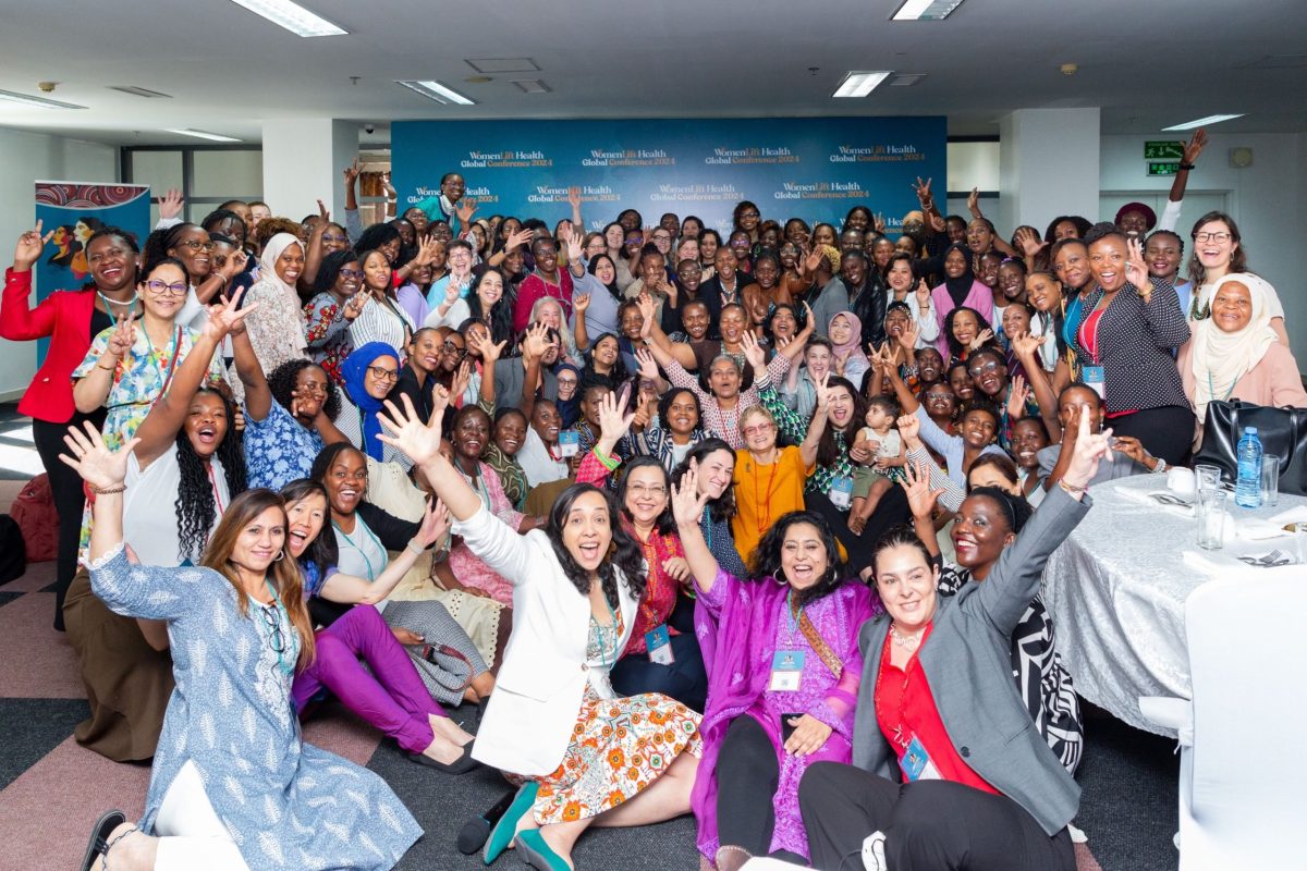 WomenLift Health mentorship breakfast group photo at the global conference in Dar es Salaam, Tanzania