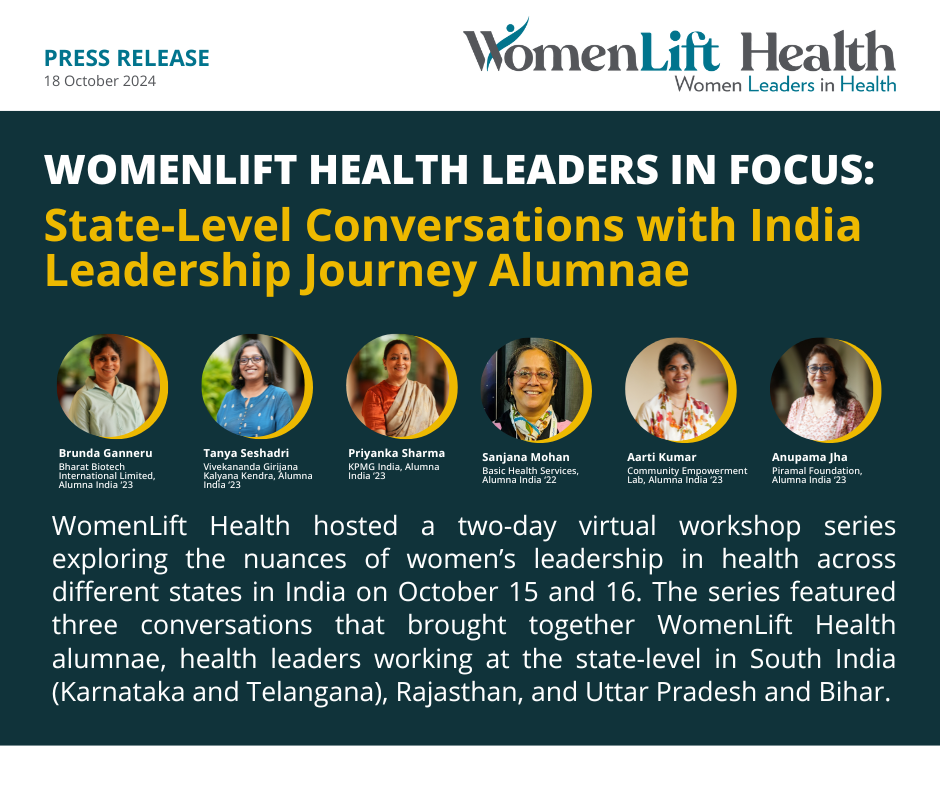 WomenLift Health Hosts Workshop Series to Explore Women’s Leadership at the State-Level across India